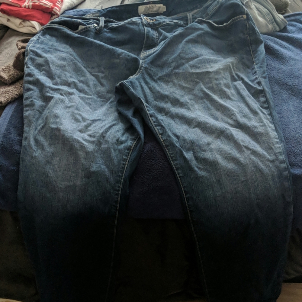 Torrid Whitewashed Skinny Jeans